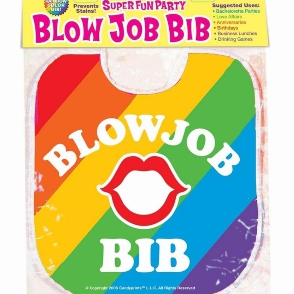 Super Fun Party Rainbow Bib